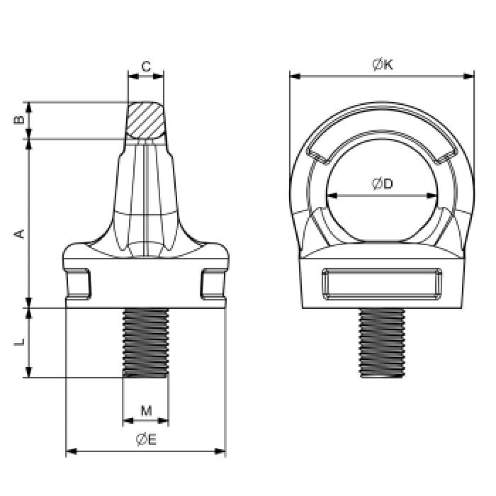 CARCANO C807X Golfare girevole h.q.