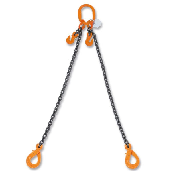 Beta Pendente per sollevamento con ganci Self-Locking e accorciatori catena a 2 bracci, grado 8