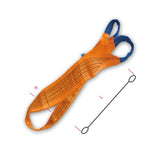 Beta Braca per sollevamento arancio 10t nastro piatto a due strati, 20t nastro piatto a quattro strati, asole rinforzate