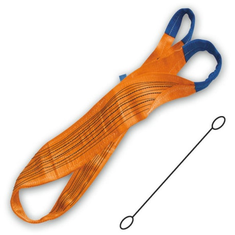 Beta Braca per sollevamento arancio 10t nastro piatto a due strati, 20t nastro piatto a quattro strati, asole rinforzate
