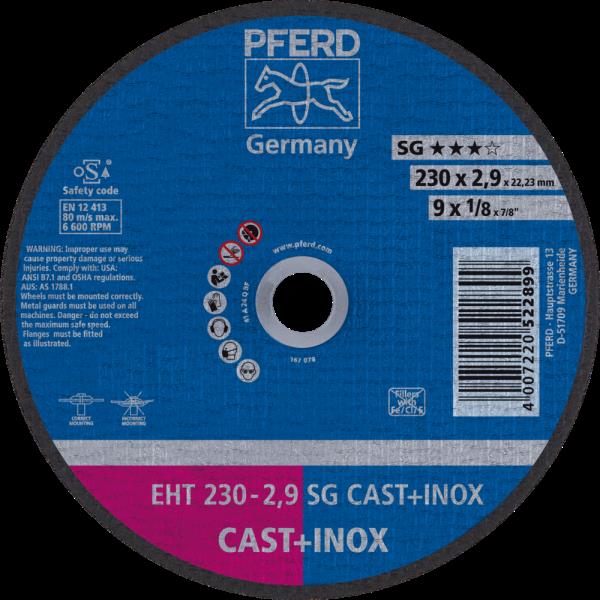 PFERD Dischi da taglio EHT 230-2,9 SG CAST+INOX