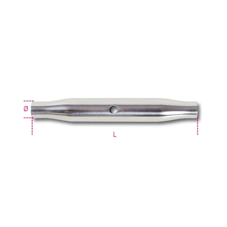 Beta Canaule a tubo inox AISI 316