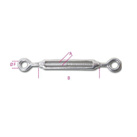 Beta Tenditore a due occhi inox AISI 316
