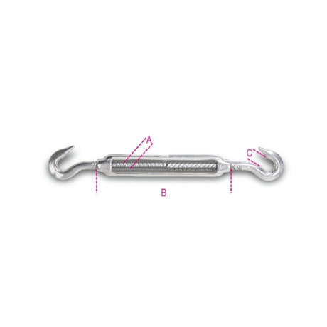 Beta Tenditore a due ganci inox AISI 316