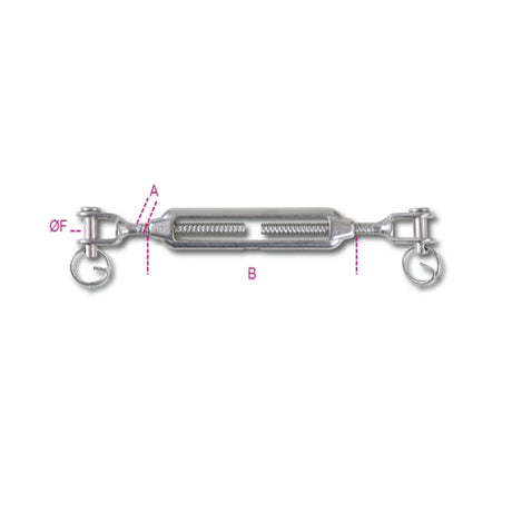 Beta Tenditore a due forcelle inox AISI 316