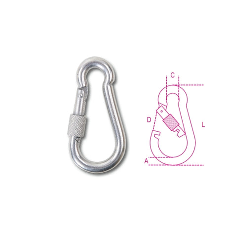 Beta Moschettoni con ghiera inox AISI 316