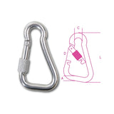 Beta Moschettoni asimmetrici con ghiera inox AISI 316