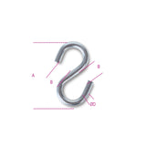 Beta Ganci a "S" simmetrici inox AISI 316