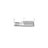 Beta Inserti per avvitatori, ad innesto esagonale 1/4", per viti con impronta Torq-Set®