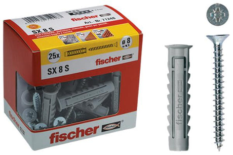 FISCHER Tasselli SX 10 S Y con vite (1 Pz.)