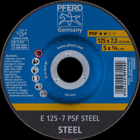 PFERD Dischi da sbavo E 125-7 PSF STEEL
