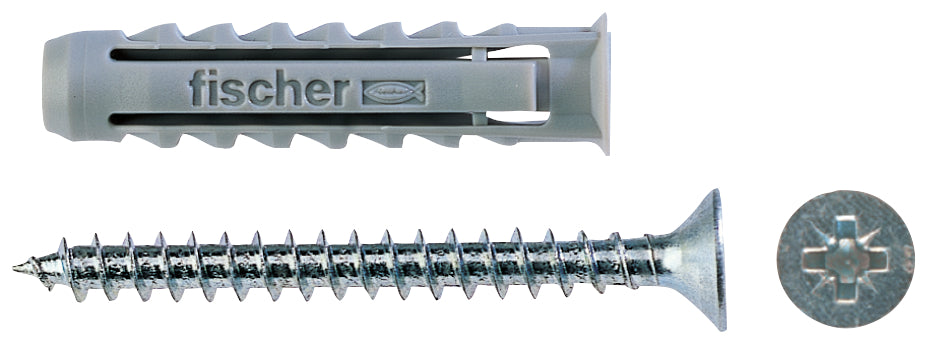 FISCHER Propack SX 6 S barattolo 200 tasselli con vite + punta SDS (1 Pz.)