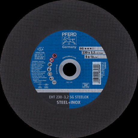 PFERD Dischi da taglio EHT 230-3,2 SG STEELOX