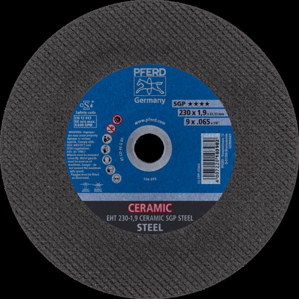 PFERD Dischi da taglio EHT 230-1,9 CERAMIC SGP STEEL