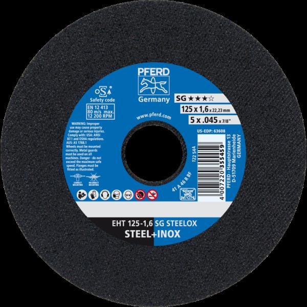 PFERD Dischi da taglio EHT 125-1,6 SG STEELOX