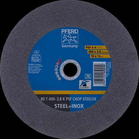 PFERD CHOPSAW dischi taglio stazionario 80 T 400-3,8 K PSF CHOP STEELOX/25,4