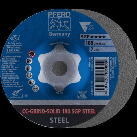 PFERD CC-GRIND (inclusi SOLID, FLEX, STRONG) CC-GRIND-SOLID 180 SGP STEEL