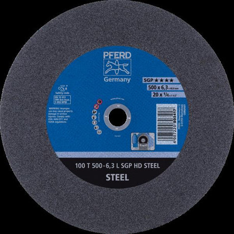 PFERD HEAVY DUTY SGP fino a diam. 2000 mm 100 T 500-6,3 L SGP HD STEEL/40,0