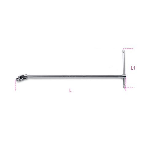 Beta Quadro maschio 1/4" snodato a T