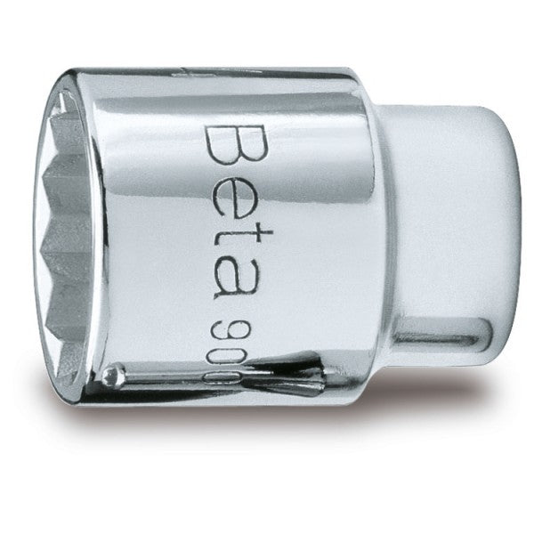 Beta Chiavi a bussola con attacco quadro femmina 1/4" bocca poligonale, cromate