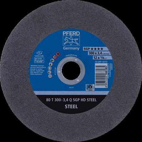 PFERD HEAVY DUTY SGP fino a diam. 2000 mm 80 T 300-3,4 Q SGP HD STEEL/25,4