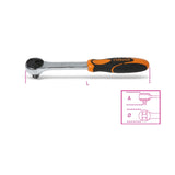 Beta Cricchetto reversibile con attacco quadro maschio 3/8" cromato