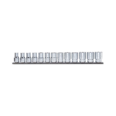 Beta Chiavi a bussola con attacco quadro femmina 3/8" bocca esagonale, cromate