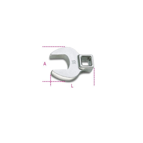 Beta Chiavi a zampa di gallo con attacco quadro femmina 3/8" cromate