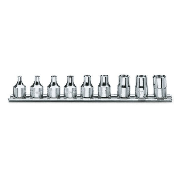 Beta Serie di chiavi a bussola con attacco quadro femmina 3/8" per viti con profilo Torx® cromate
