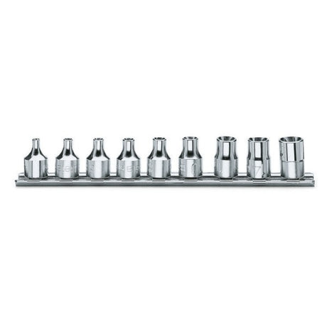 Beta Serie di chiavi a bussola con attacco quadro femmina 3/8" per viti con profilo Torx® cromate
