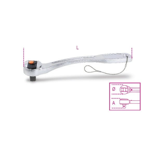 Beta Cricchetti reversibili "LC system" con sistema anticaduta H-SAFE
