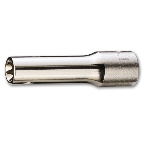 Beta Chiavi a bussola per viti con profilo Torx® con attacco quadro 1/2" tipo lungo, cromate