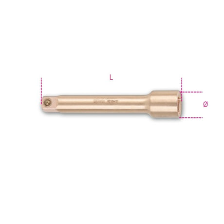 Beta Prolunghe con attacchi quadri maschio e femmina 1/2" antiscintilla