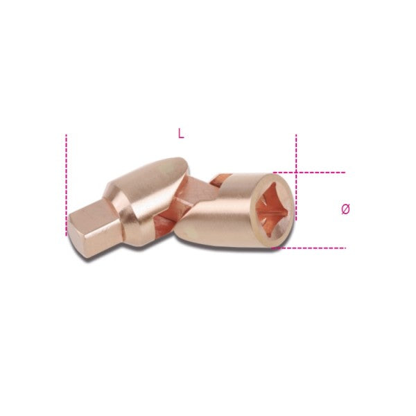 Beta Snodo con attacchi quadri maschio e femmina 1/2" antiscintilla