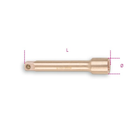 Beta Prolunghe con attacchi quadri maschio e femmina 3/4" antiscintilla