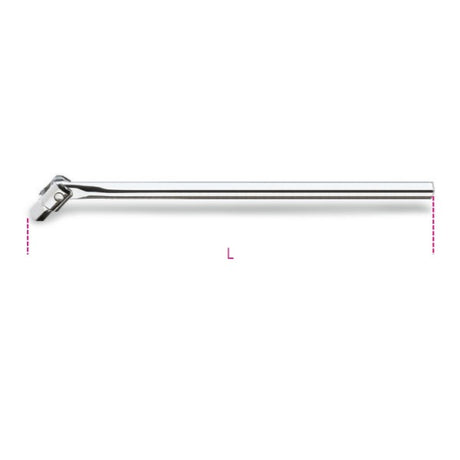 Beta Quadro maschio 3/4" snodato con impugnatura in metallo cromato