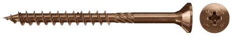 FISCHER Viti truciolari pozi FPF-SZ 5,0X60 BUP bronzate, filetto parziale (200 Pz.)