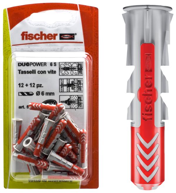 FISCHER Tasselli DUOPOWER 10 K in blister (1 Pz.)
