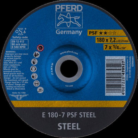 PFERD Dischi da sbavo E 180-7 PSF STEEL