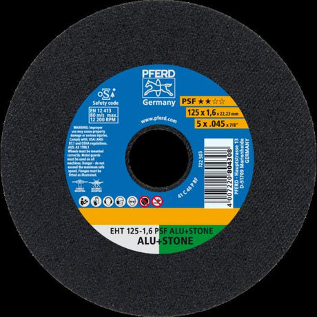 PFERD Dischi da taglio EHT 125-1,6 PSF ALU+STONE