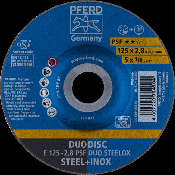 PFERD Dischi da taglio E 125-2,8 PSF DUO STEELOX