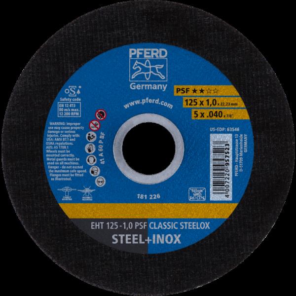 PFERD Dischi da taglio EHT 125-1,0 PSF CLASSIC STEELOX