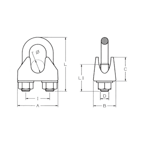 CARCANO A005 Morsetto uni en 13411-5