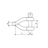 CARCANO A524 Grillo ritorto in acciaio inox
