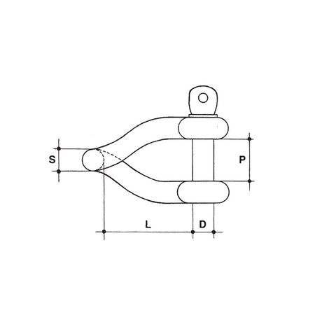 CARCANO A524 Grillo ritorto in acciaio inox