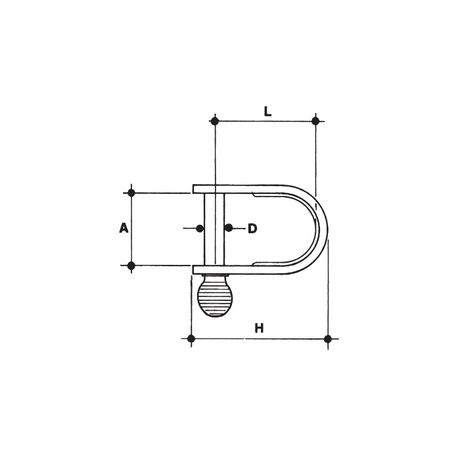 CARCANO A525 Grillo in acciaio inox tranciato in nastro tipo corto