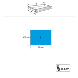 Beta Cassettiera mobile con sette cassetti in acciaio inossidabile con ruote antitraccia