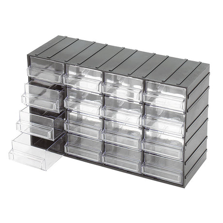 Fervi Cassettiere con cassetti estraibili trasparenti - C085/16