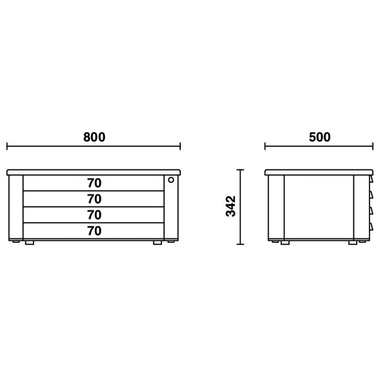 Beta Cassettiera porta attrezzi con 4 cassetti