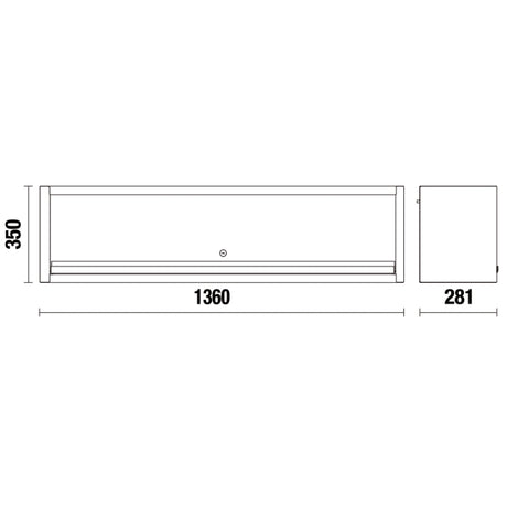 Beta Pensile a muro lungo per banco arredo officina C45PRO